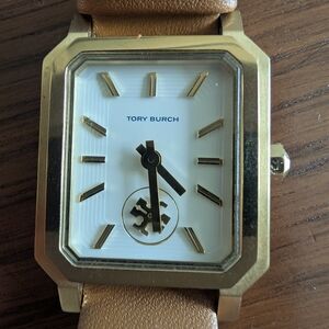 Tory Burch Robinson Watch and Orange Box with Logo